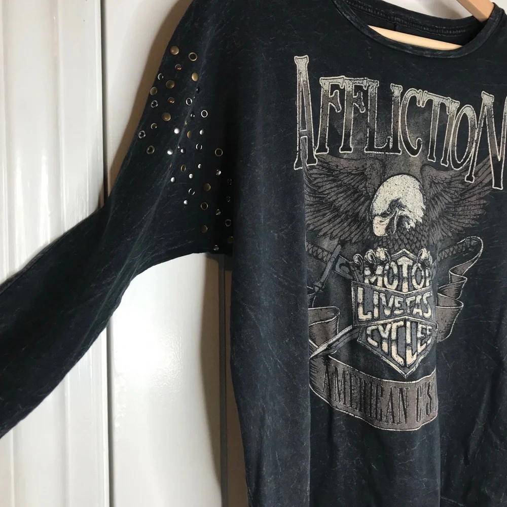 Affliction American Customs Motorcycle Shirt - Picture 4 of 6